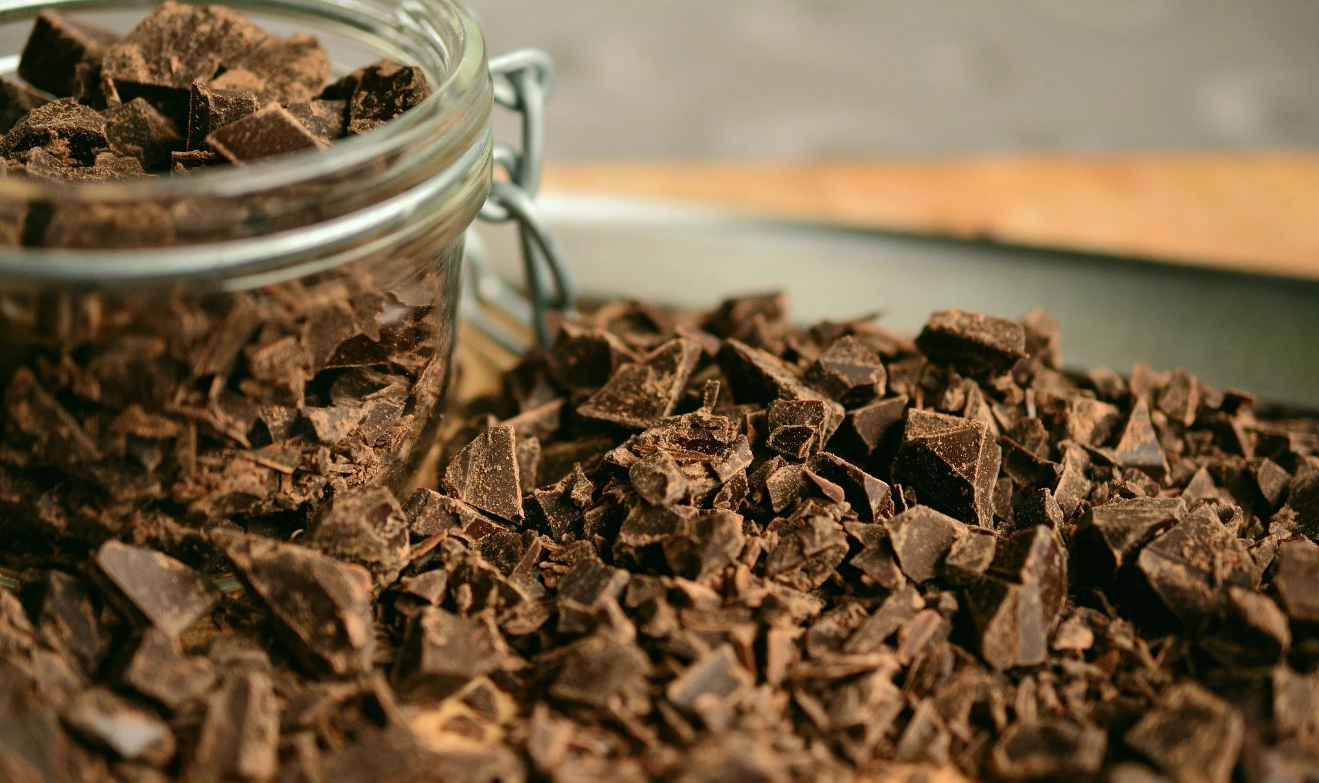 imagem com chocolate picado
