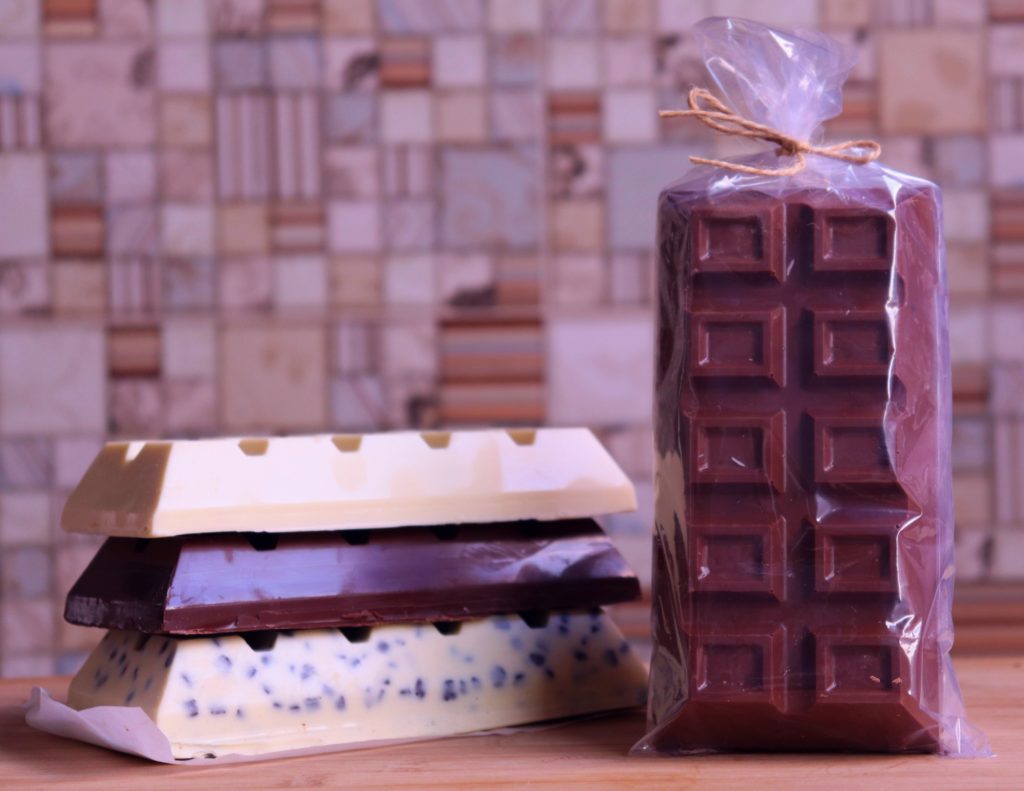 imagem barras de chocolate embaladas