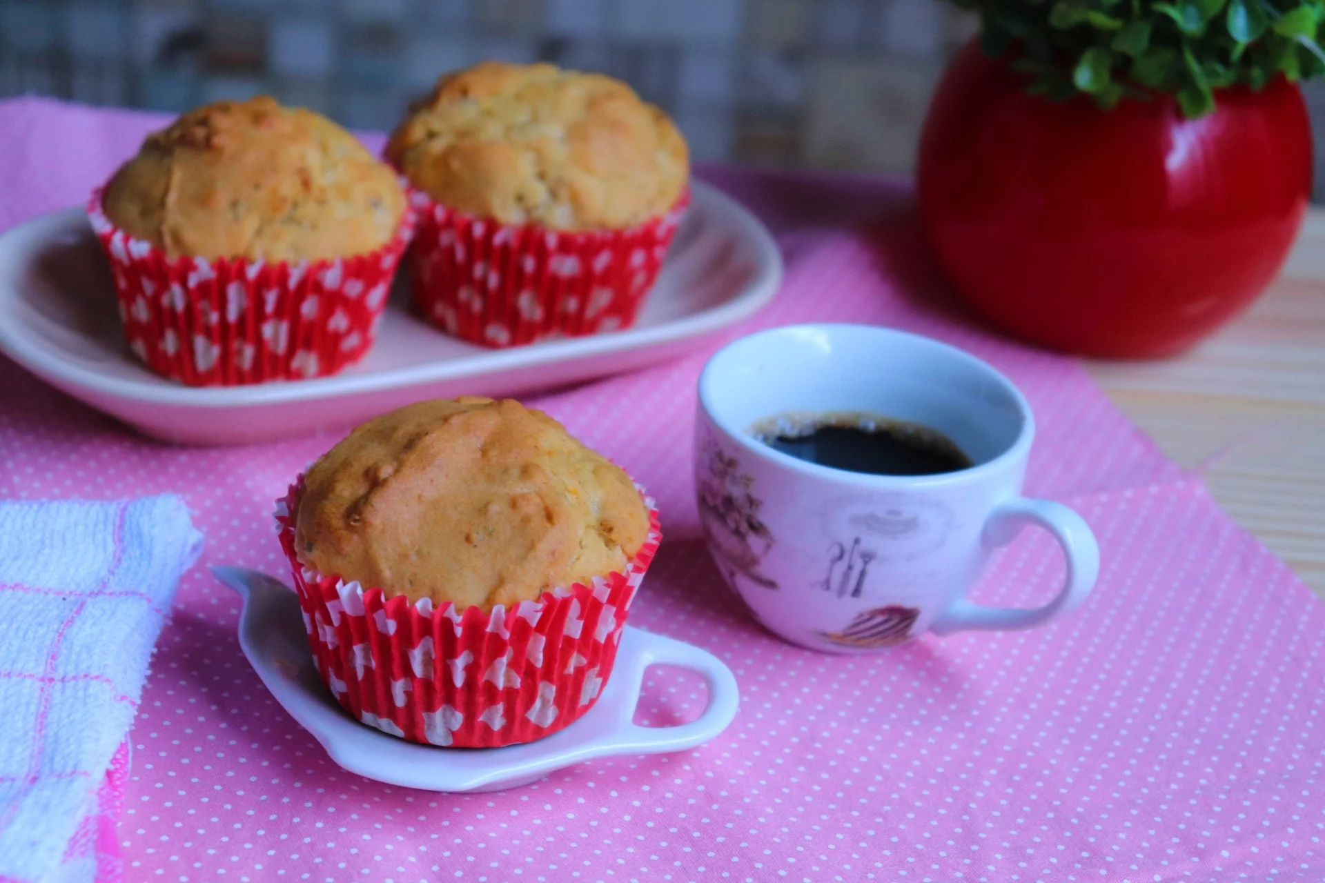 muffins de parmesão