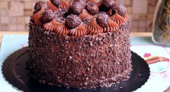 Bolo de Chocolate com Brigadeiro Belga