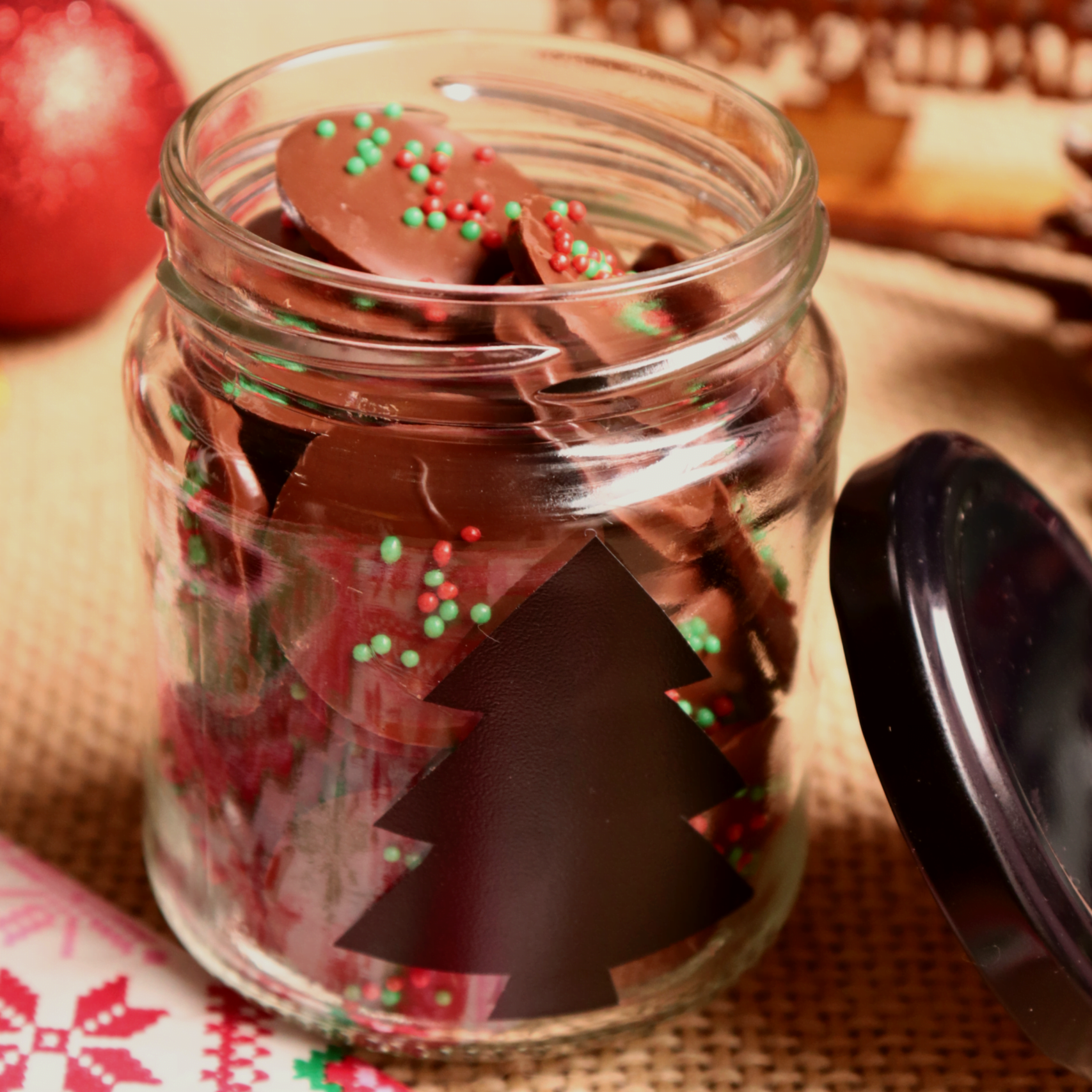 imagem chocolate de menta lembrancinha de natal
