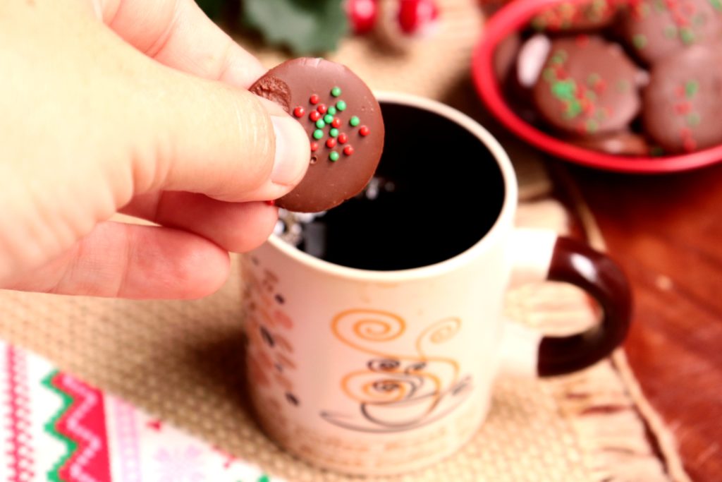 imagem pastilha de chocolate com café