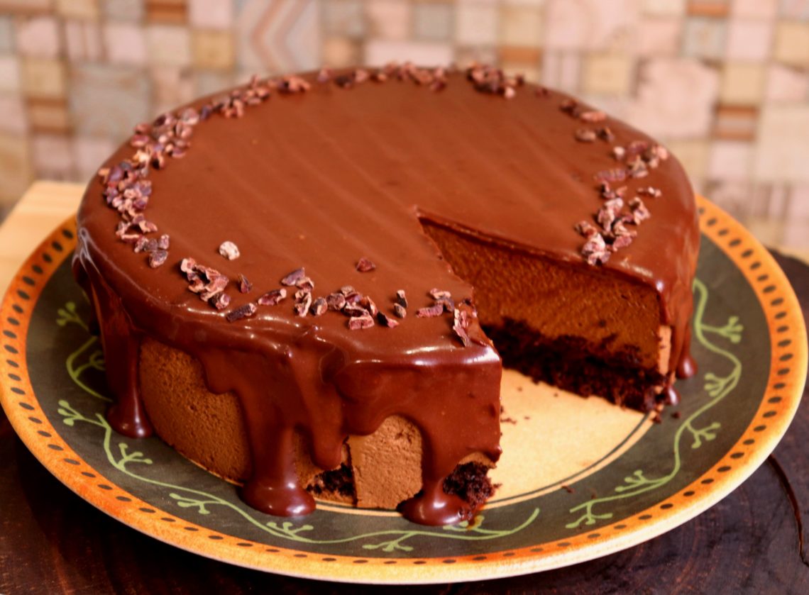 imagem torta mousse de chocolate