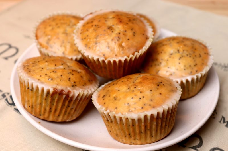 Muffins de Limão com Semente de Papoula