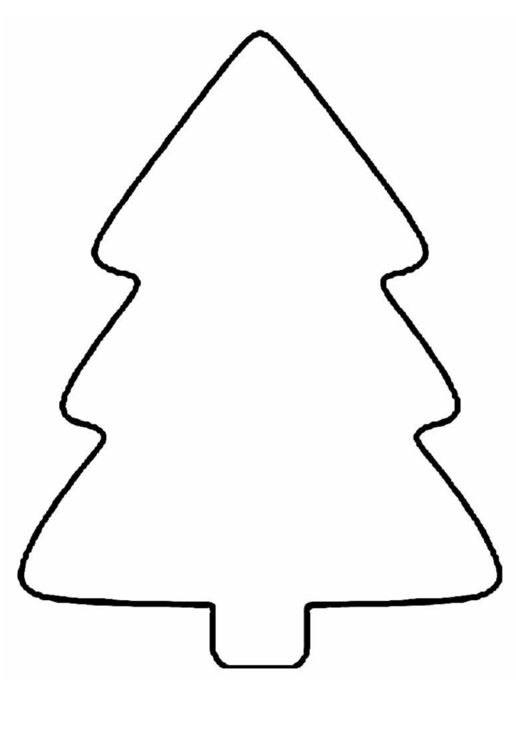Imagem molde de árvore de Natal