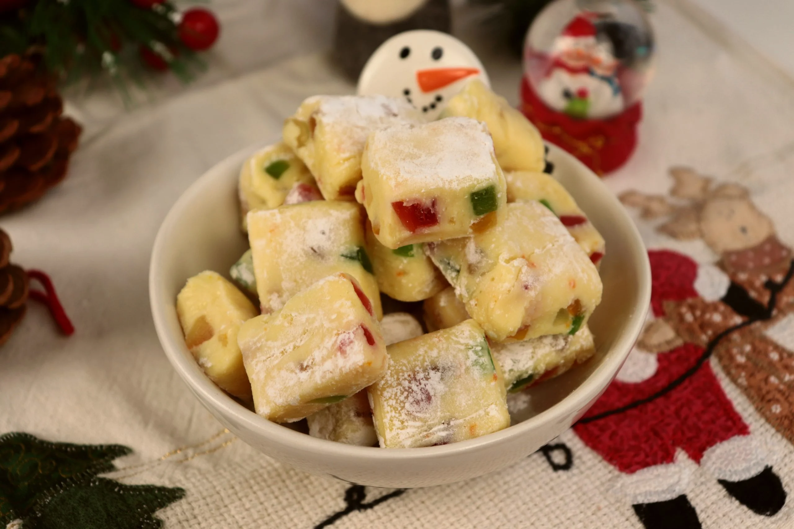 Fudge de Laranja com Frutas Cristalizadas