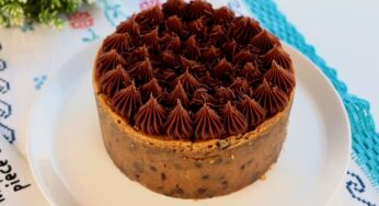 Bolo Cookie com Brigadeiro (Cookie Cake)