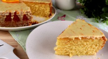 Bolo de Laranja com Glacê de Laranja